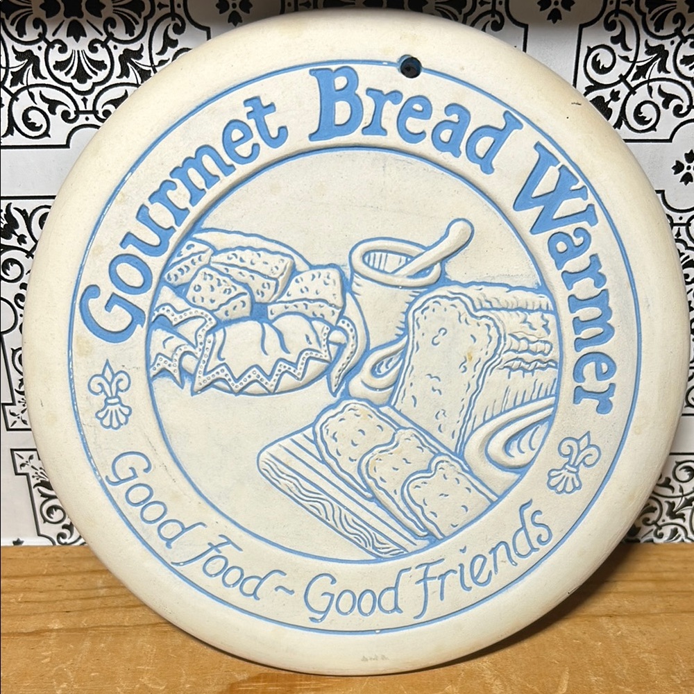 Gourmet Bread Warmer - Blue and White